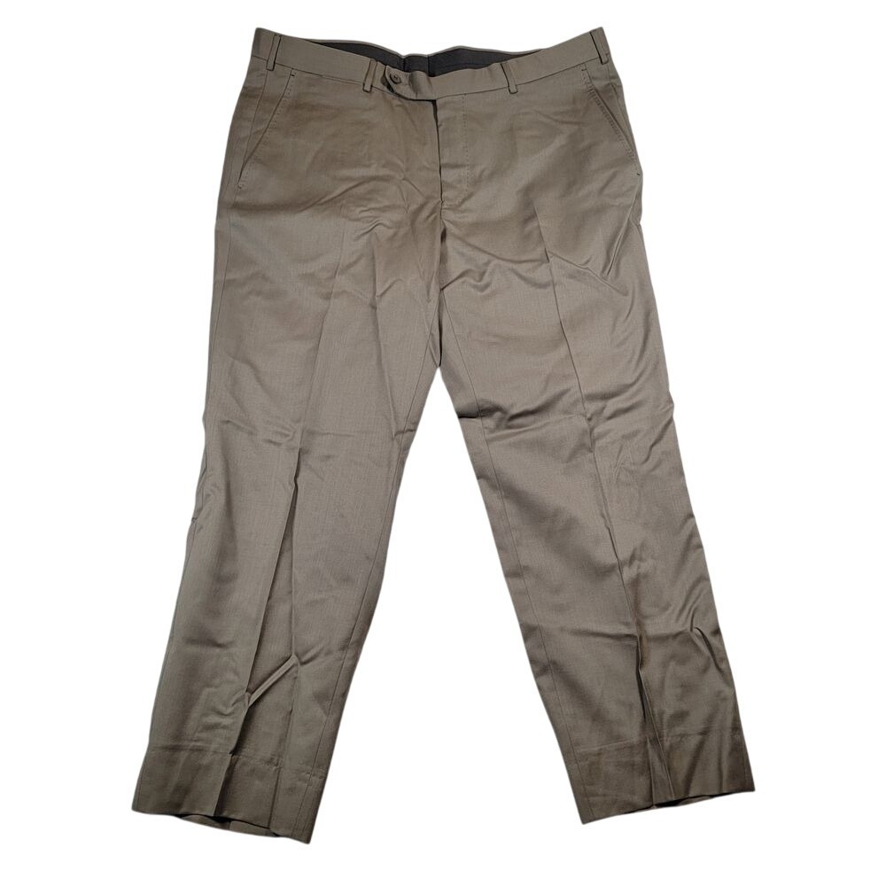 Ermenegildo Zegna Men's Wool Trousers Sz 54R IT 38R US Tan Pant
